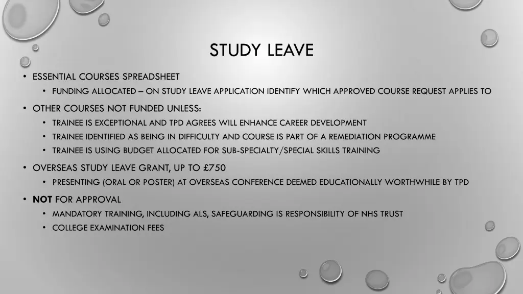 study leave 1