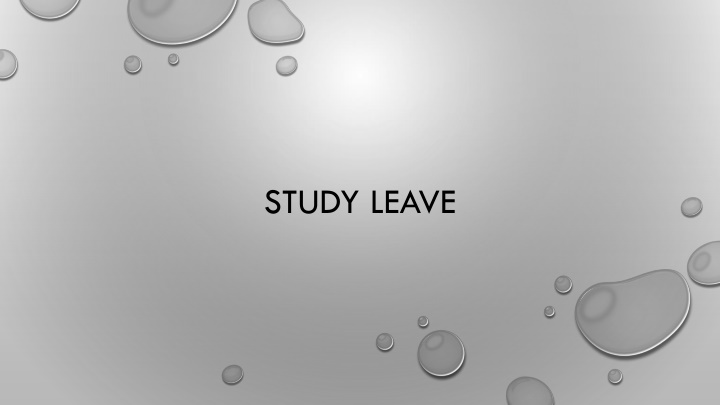 study leave