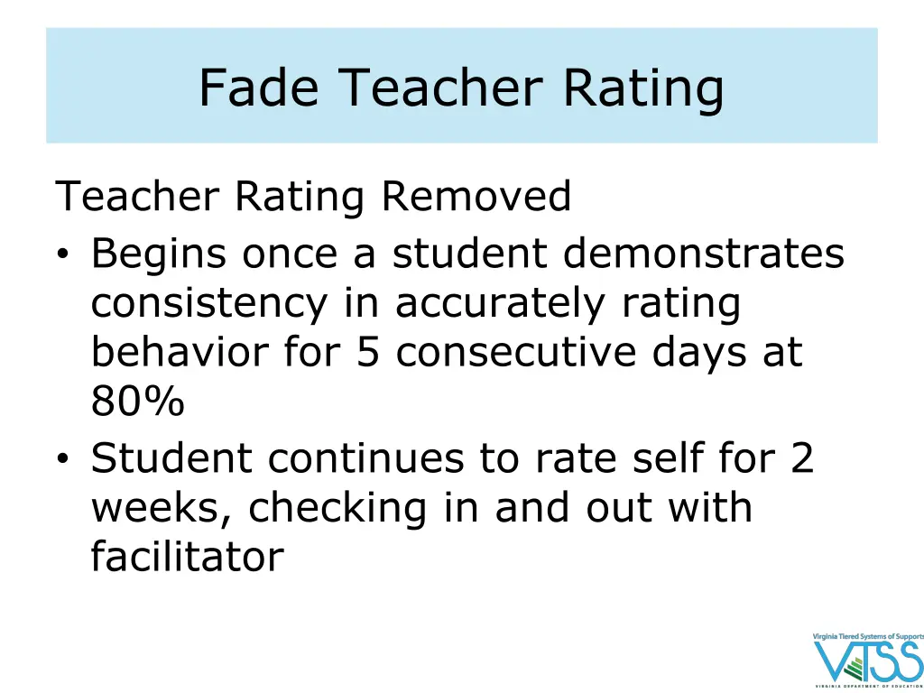 fade teacher rating