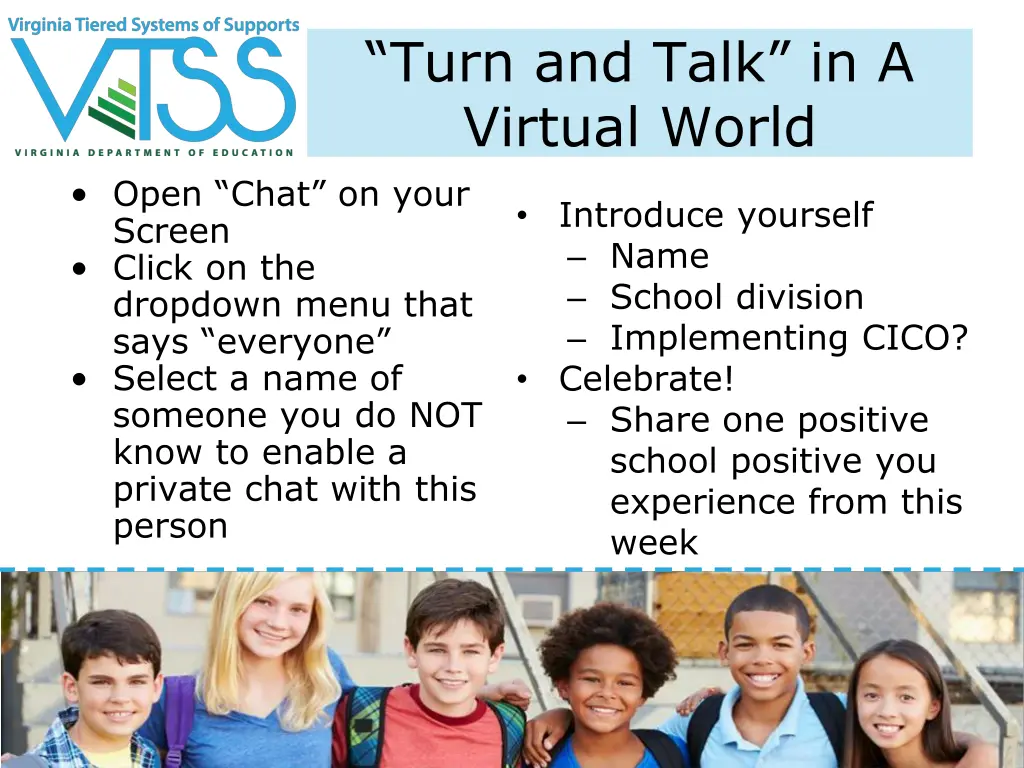 turn and talk in a virtual world