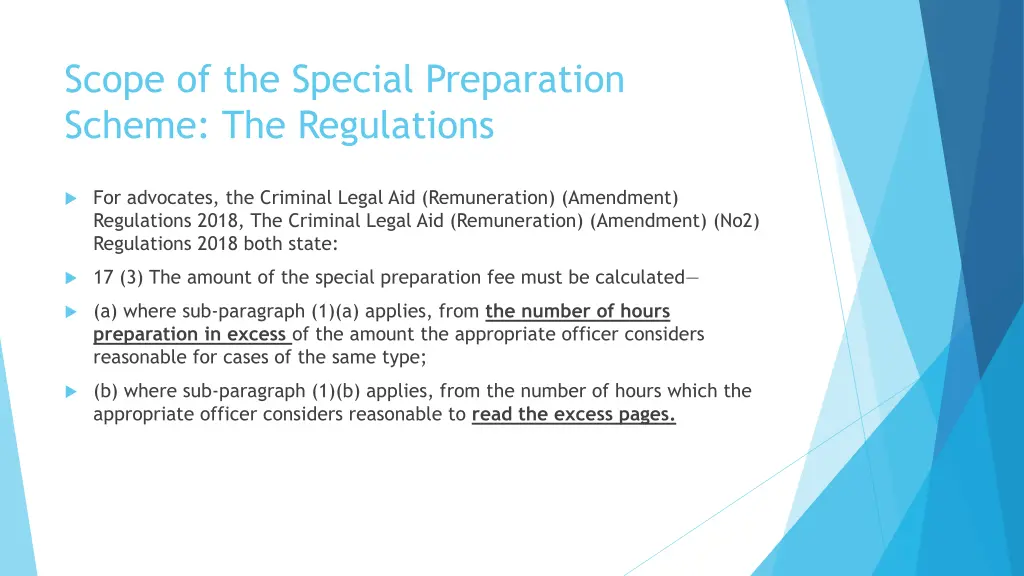 scope of the special preparation scheme 2