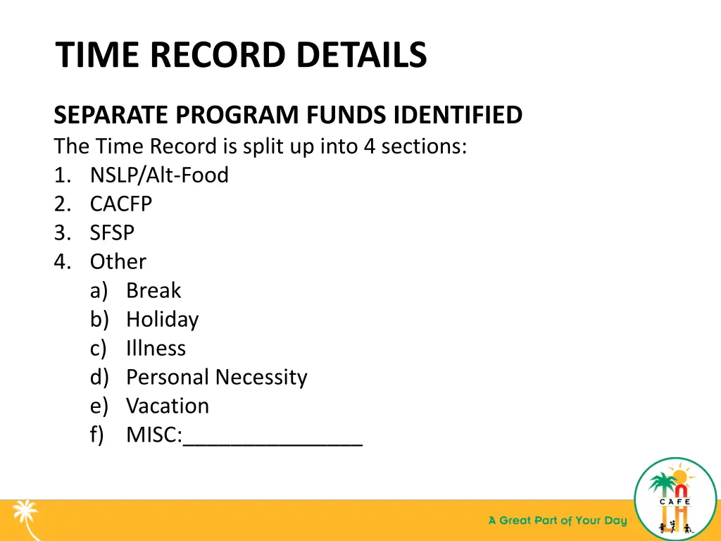 time record details