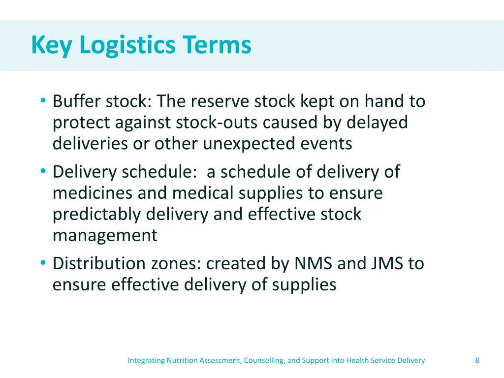 key logistics terms 1