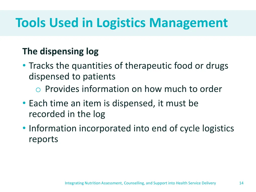 tools used in logistics management 2