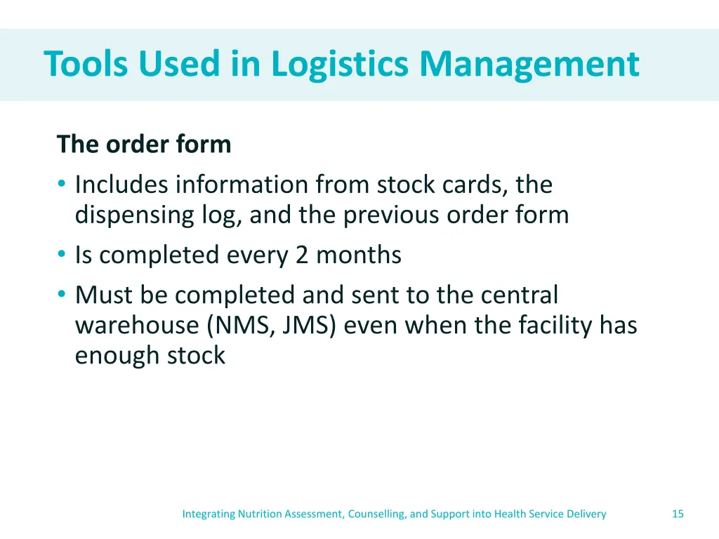 tools used in logistics management 3