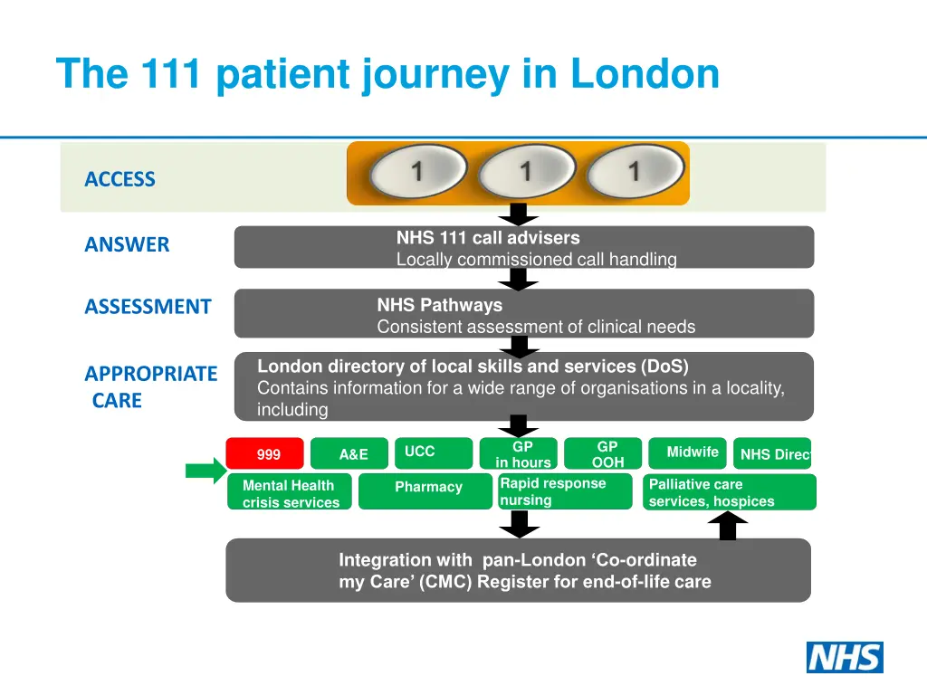 the 111 patient journey in london