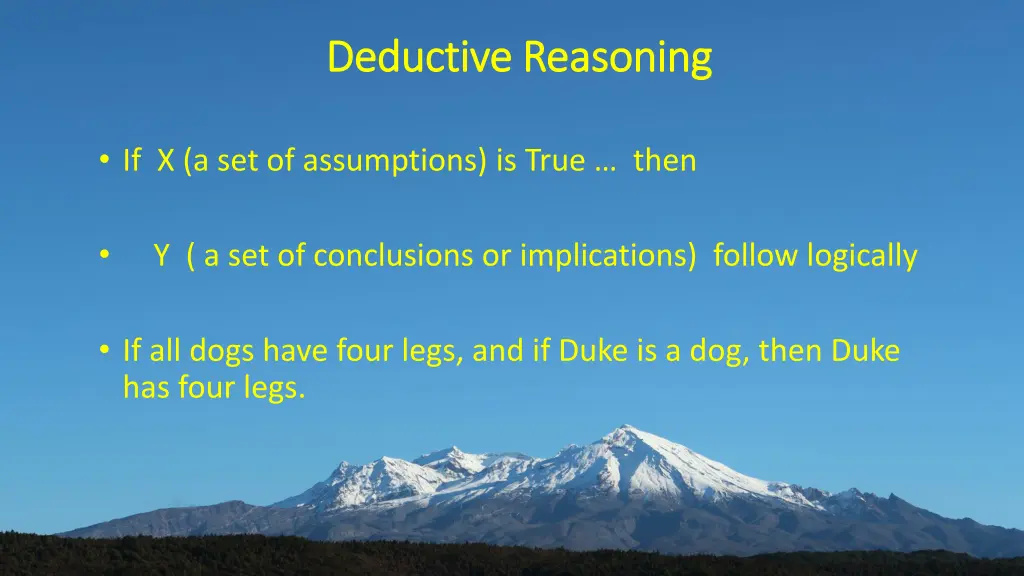 deductive reasoning deductive reasoning