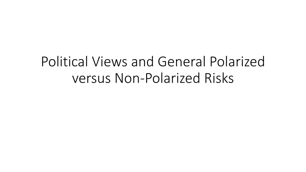 political views and general polarized versus