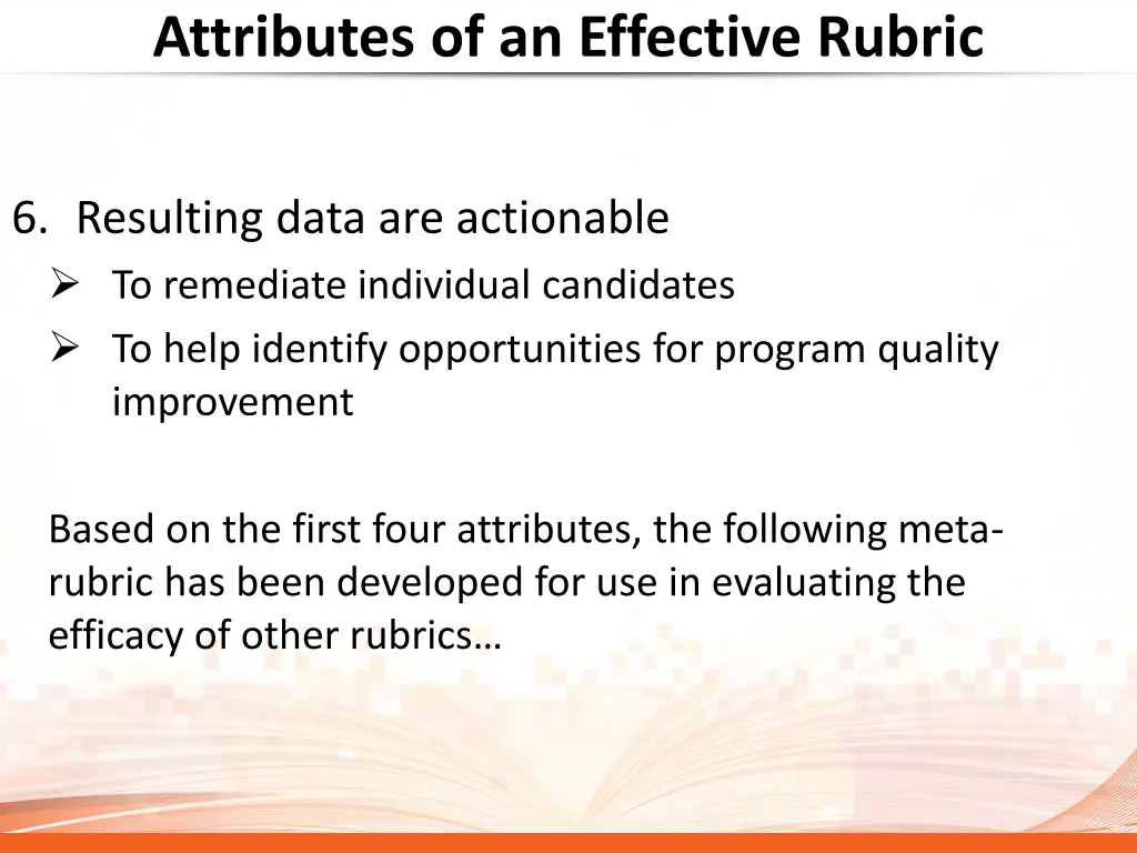 attributes of an effective rubric 1