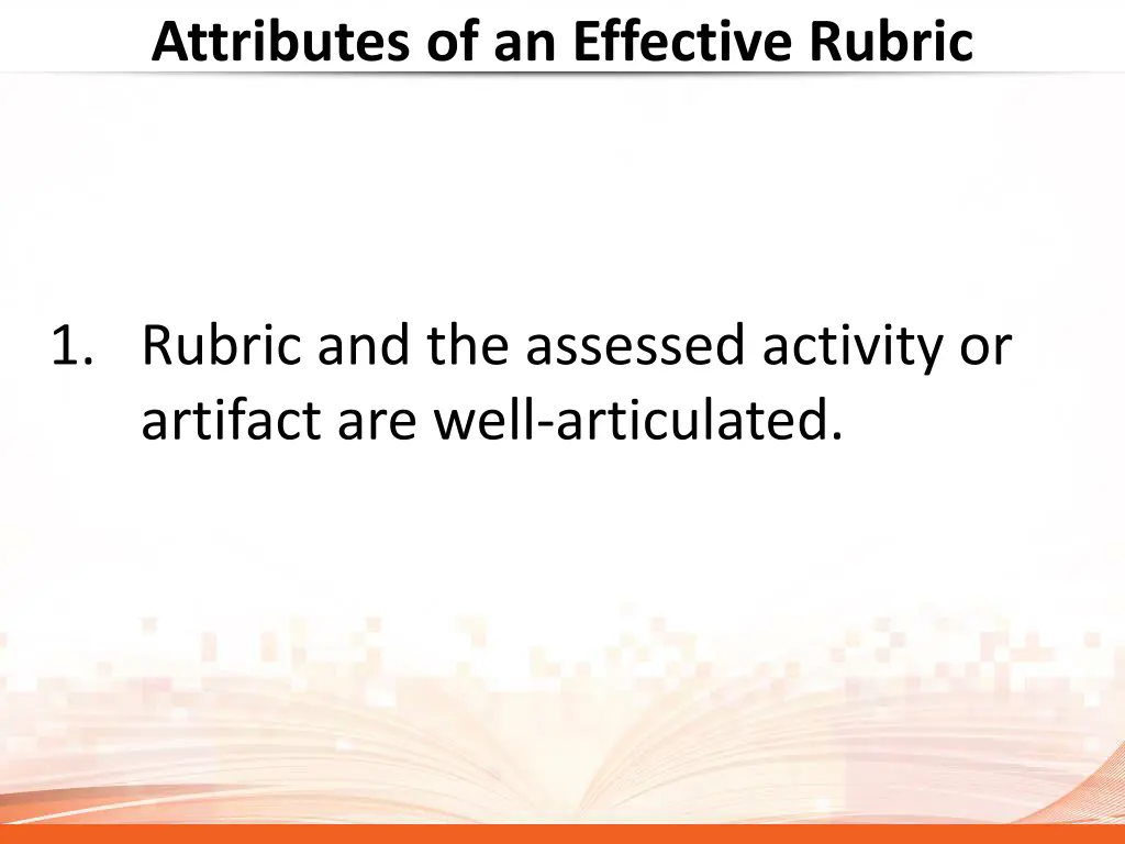 attributes of an effective rubric