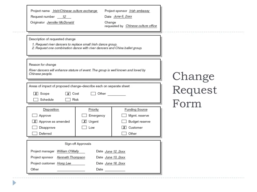 change request form