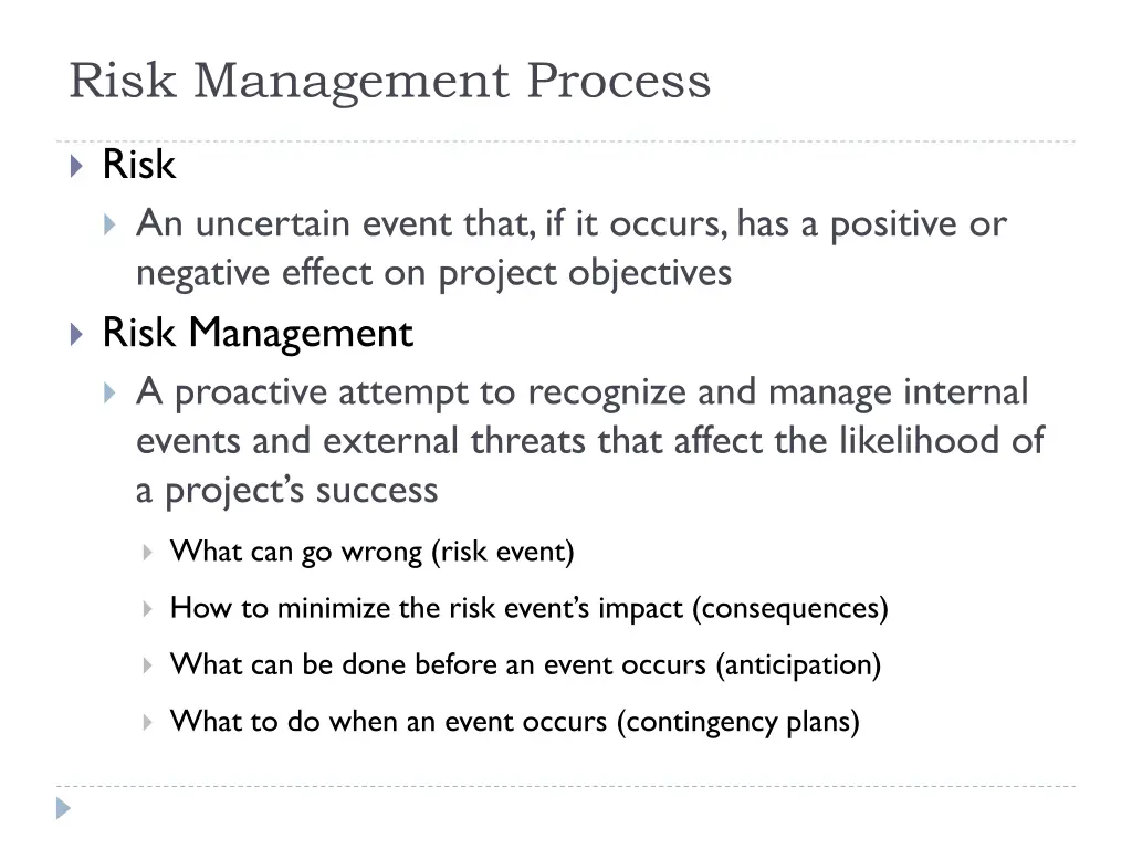 risk management process