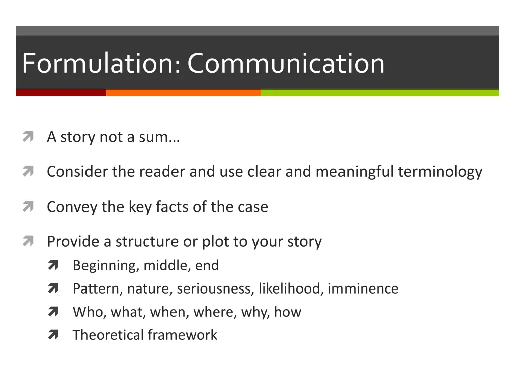 formulation communication