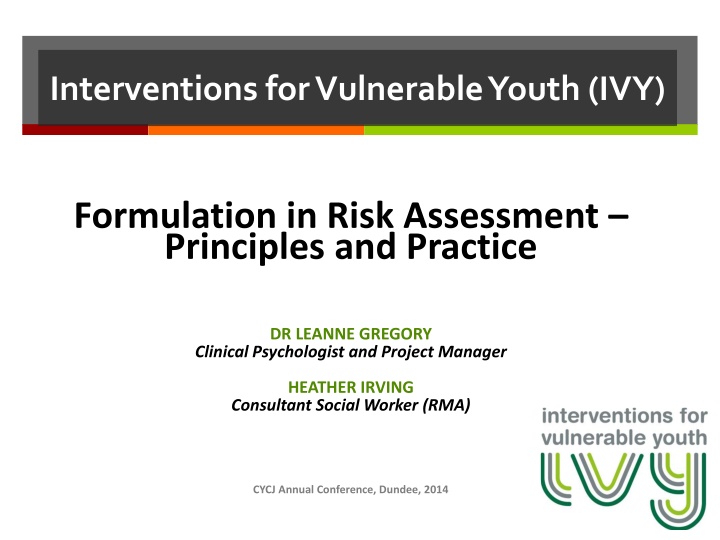 interventions for vulnerable youth ivy