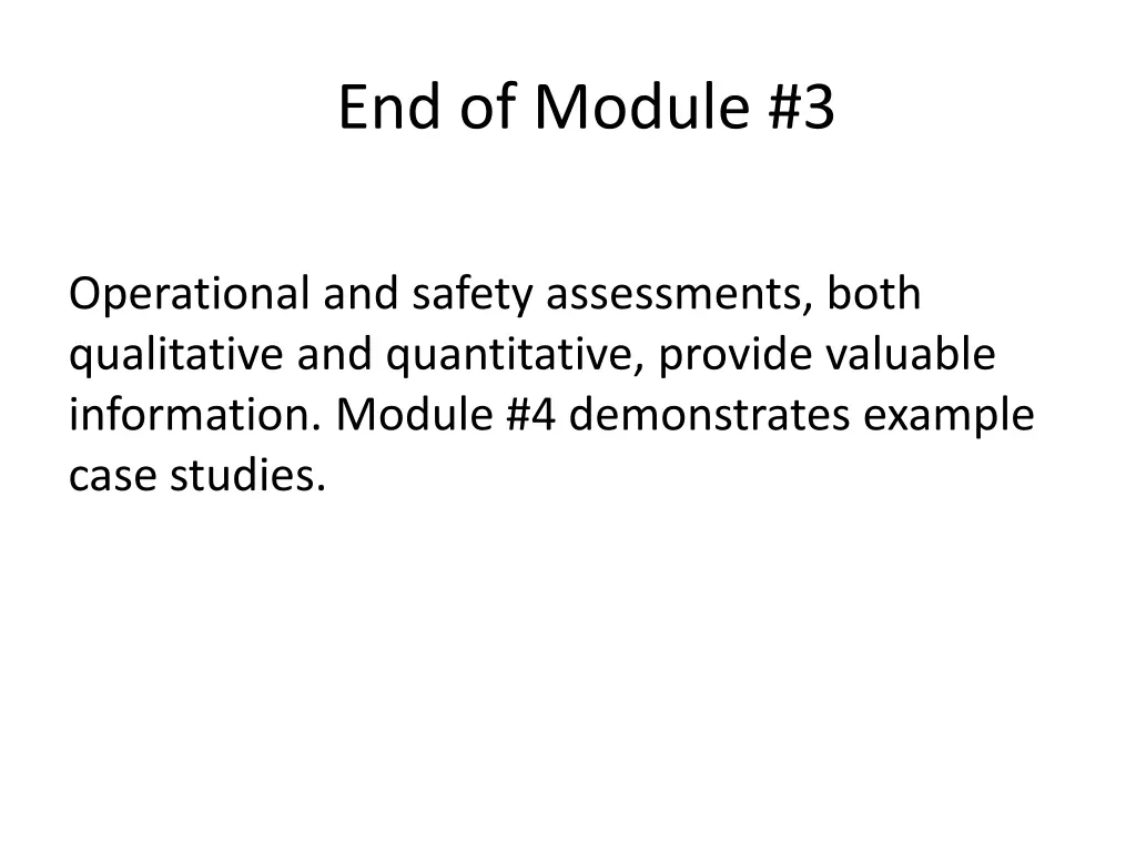 end of module 3