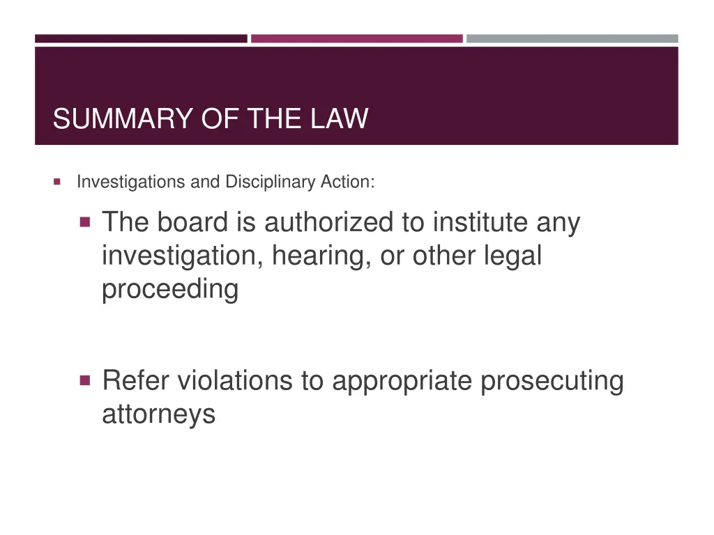 summary of the law 4