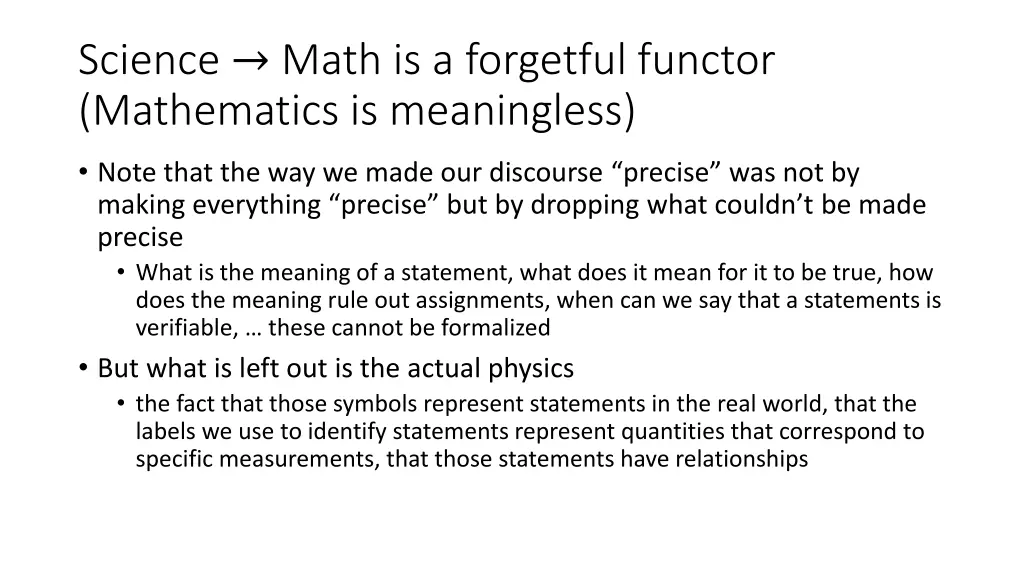 science math is a forgetful functor mathematics