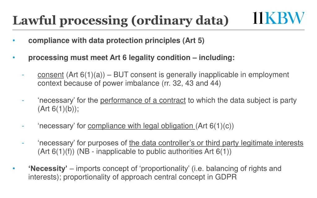 lawful processing ordinary data