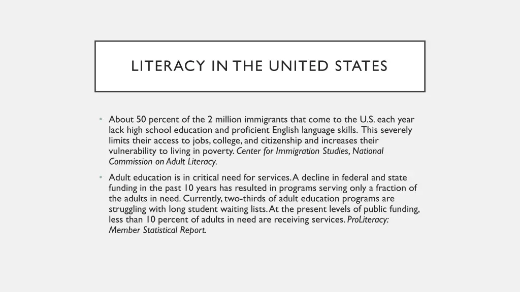 literacy in the united states 3