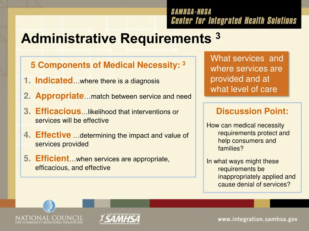 administrative requirements 3