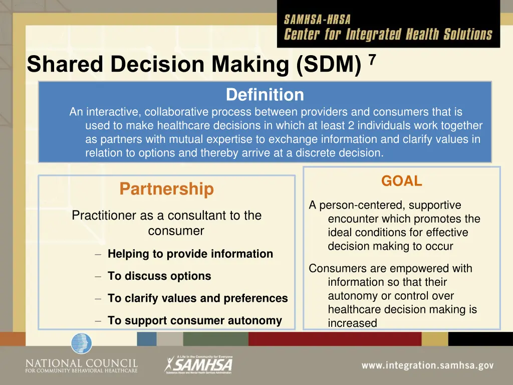 shared decision making sdm 7