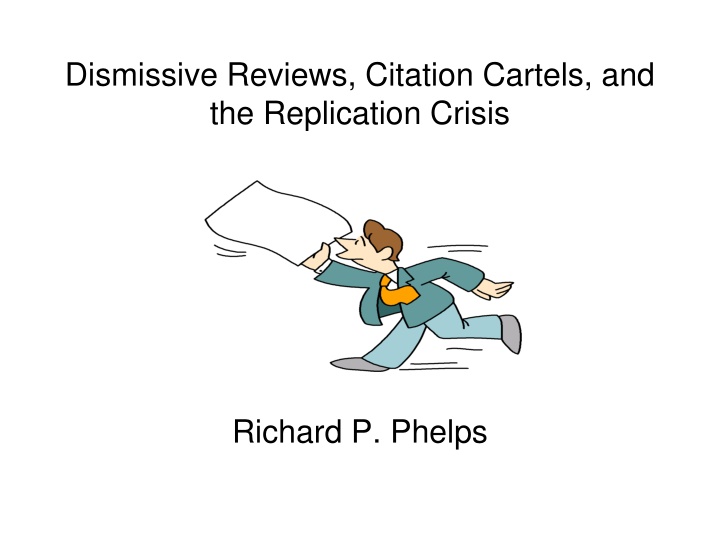 dismissive reviews citation cartels