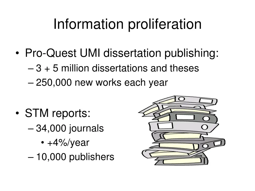 information proliferation