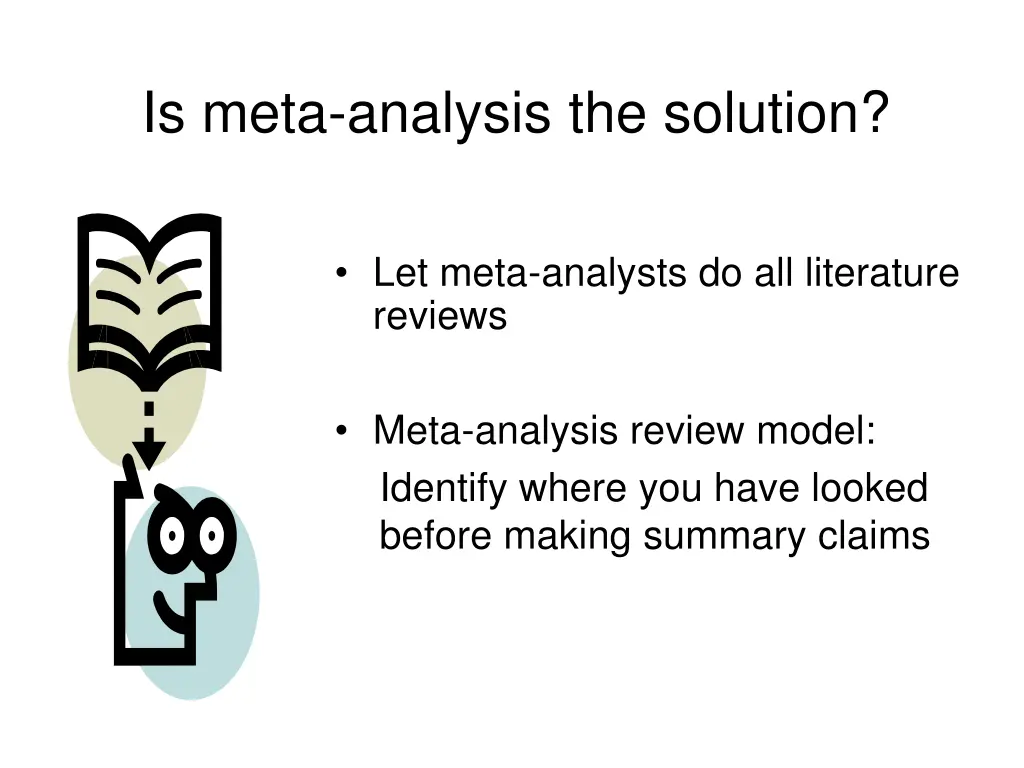 is meta analysis the solution