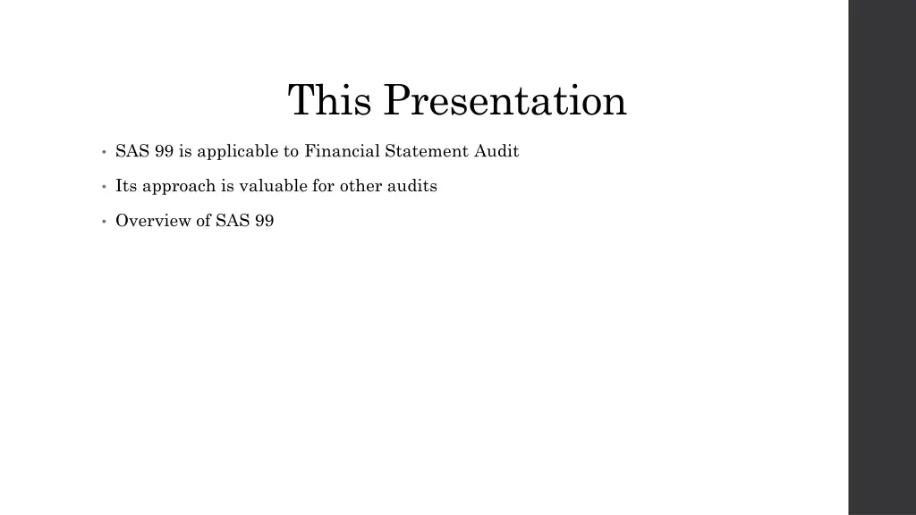 this presentation