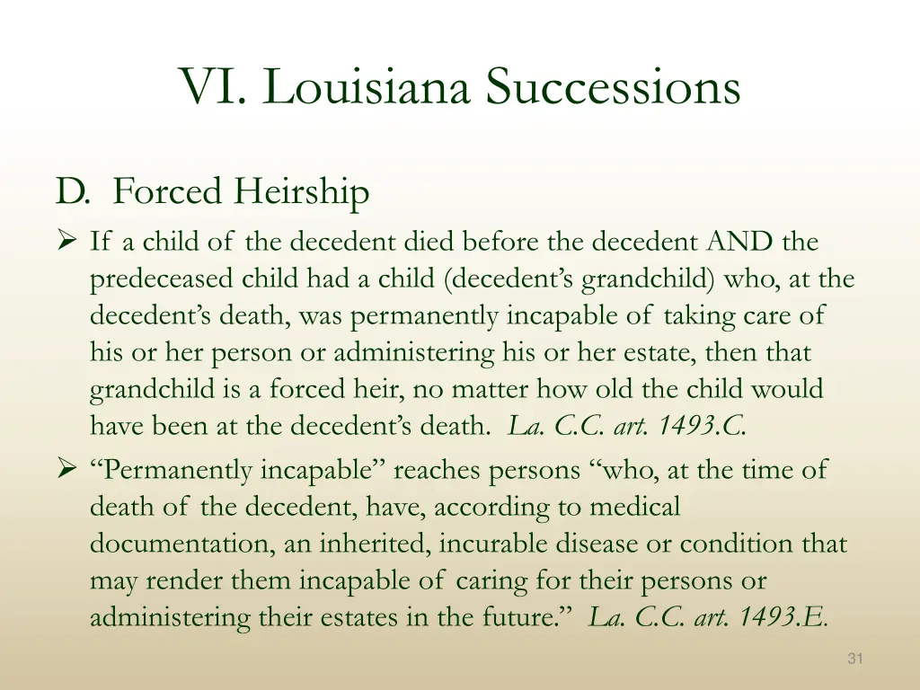 vi louisiana successions 10