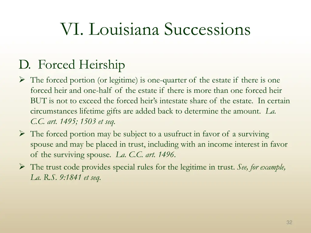 vi louisiana successions 11