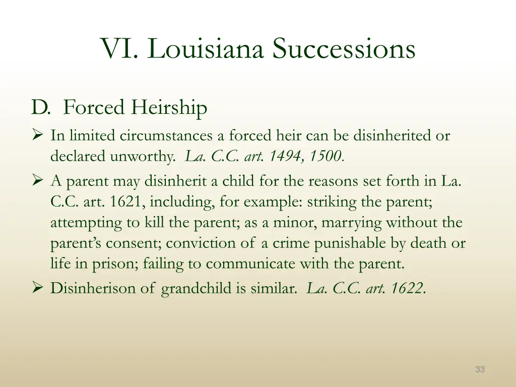 vi louisiana successions 12