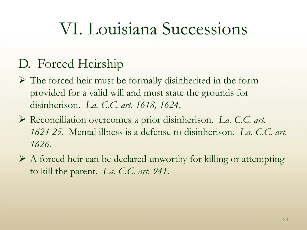 vi louisiana successions 13