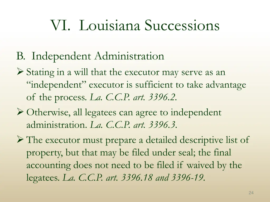 vi louisiana successions 3