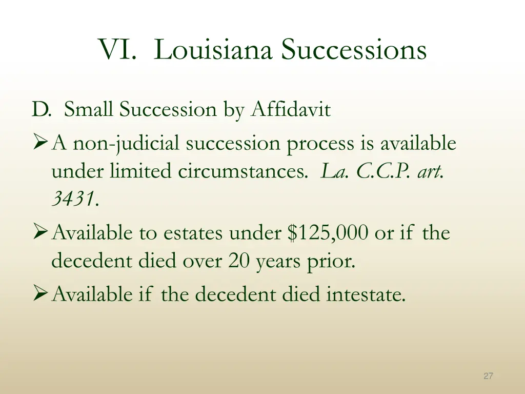 vi louisiana successions 6