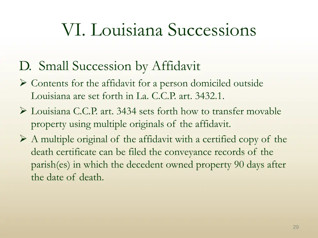 vi louisiana successions 8