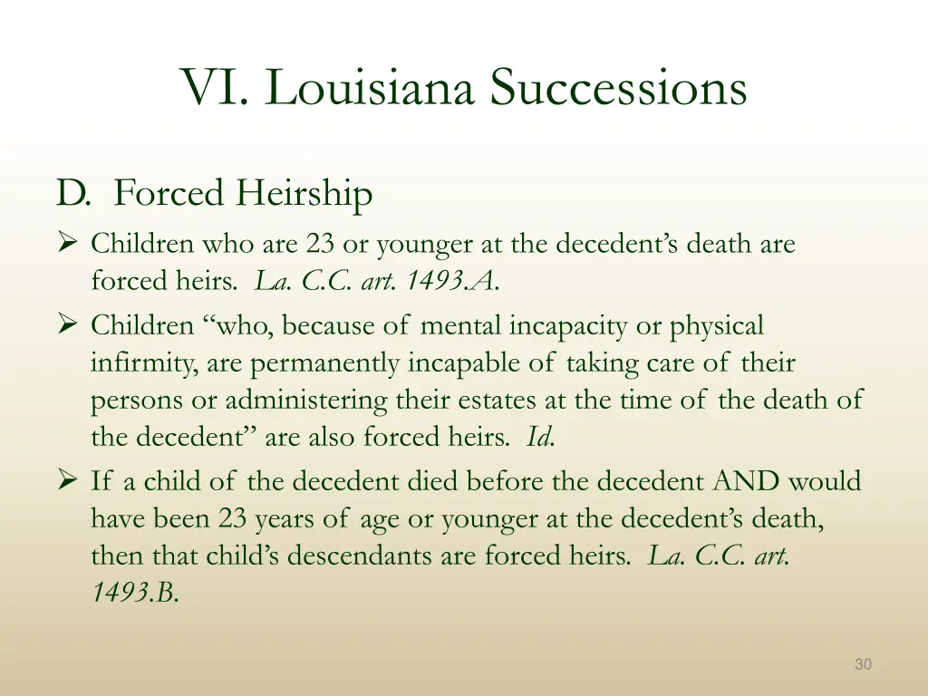 vi louisiana successions 9