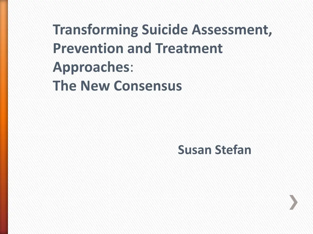 transforming suicide assessment prevention