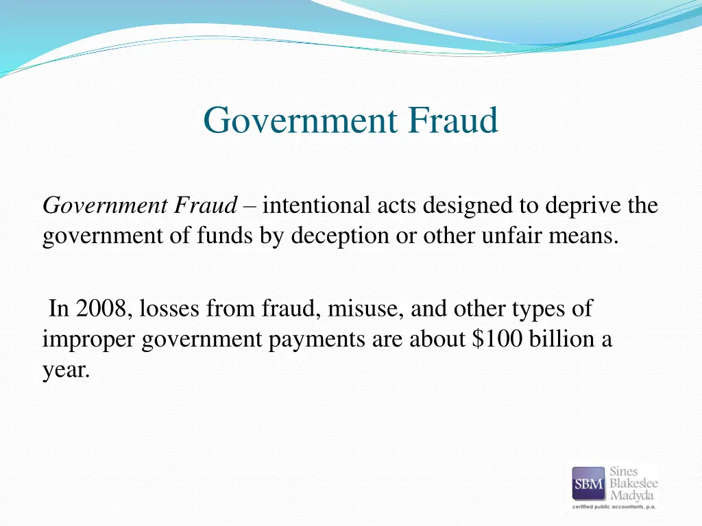 government fraud