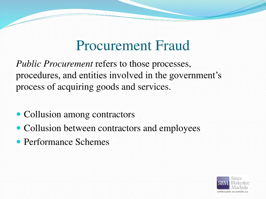 procurement fraud