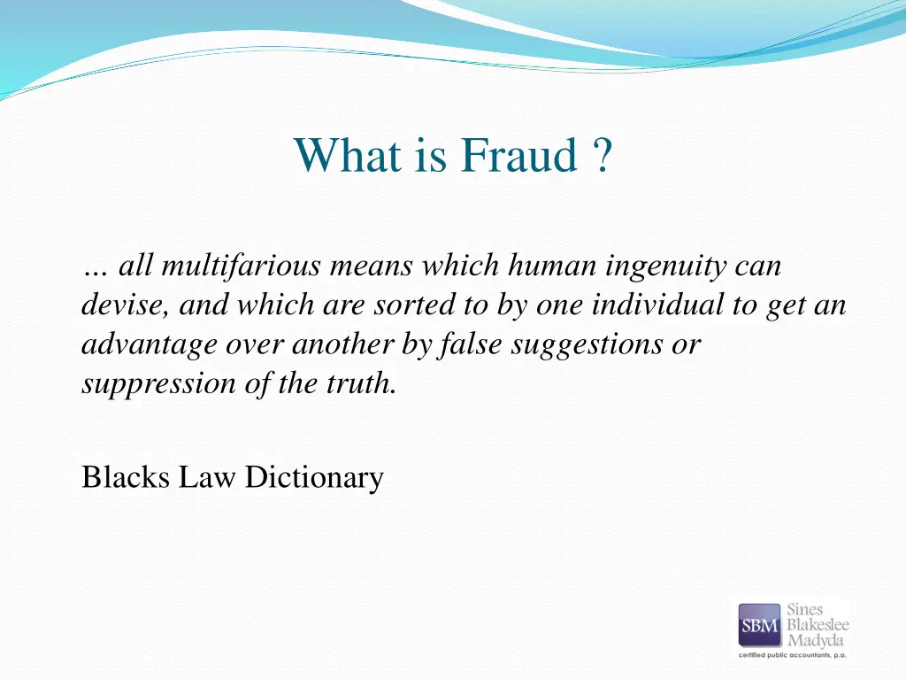 what is fraud