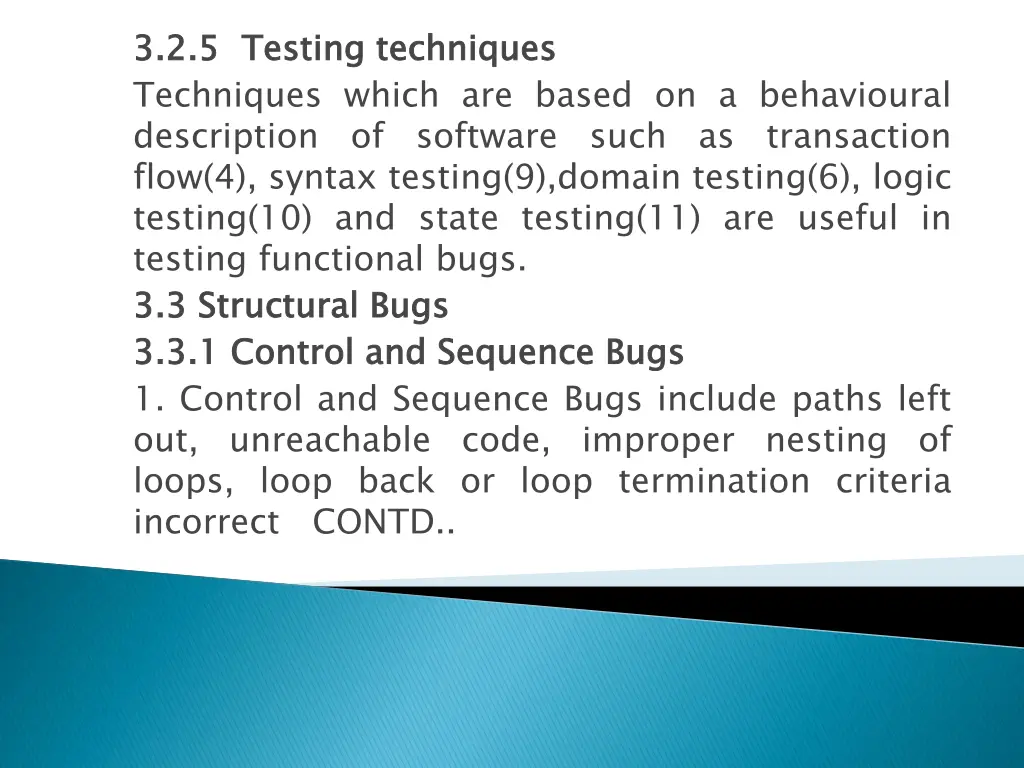 3 3 2 2 5 5 testing techniques which are based