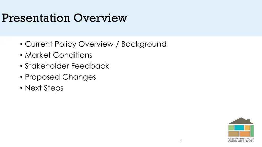 presentation overview