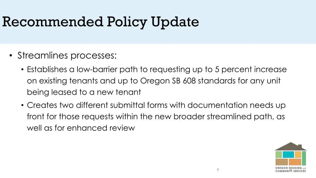 recommended policy update 1