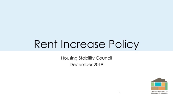 rent increase policy