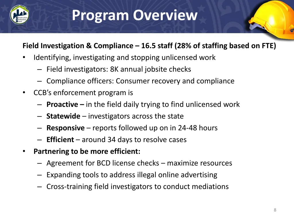 program overview 1