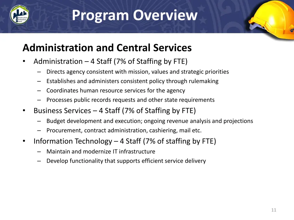 program overview 4