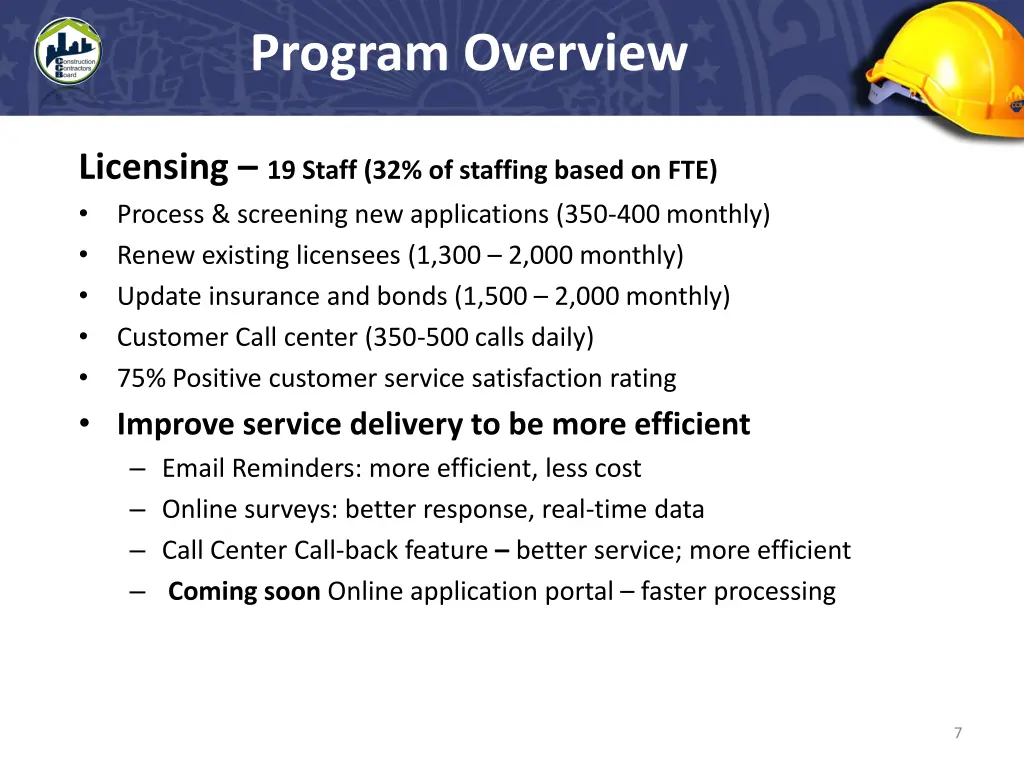 program overview