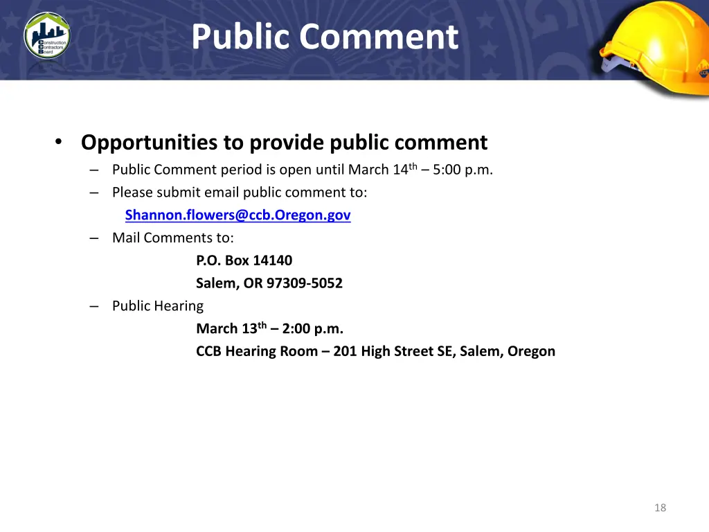 public comment