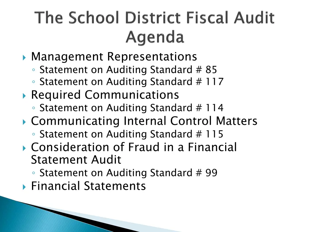 management representations statement on auditing